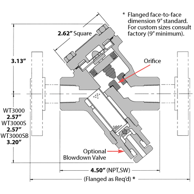 Watson McDaniel WT3000 thermostatic steam trap
