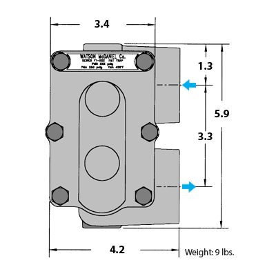 Watson McDaniel WFT float & thermostatic steam trap